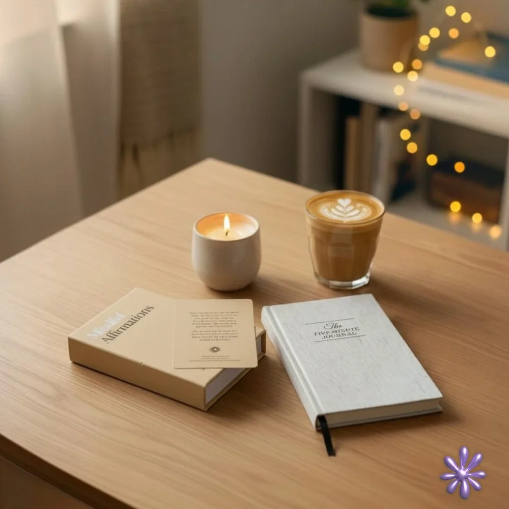 Intelligent Change Five Minute Journal +‎ Mindful Affirmations Bundle NWOT
